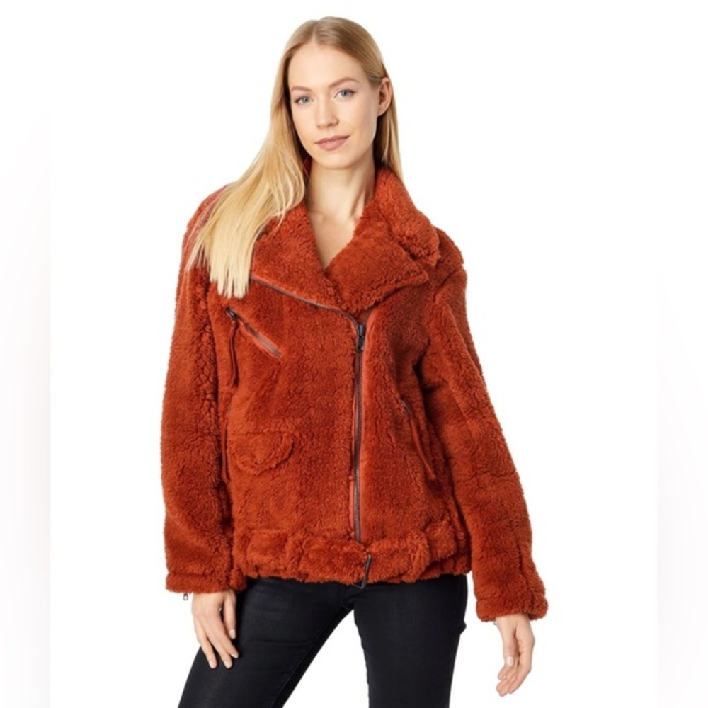 NWOT free people so cozy slouchy Moto jacket with 22” p2p